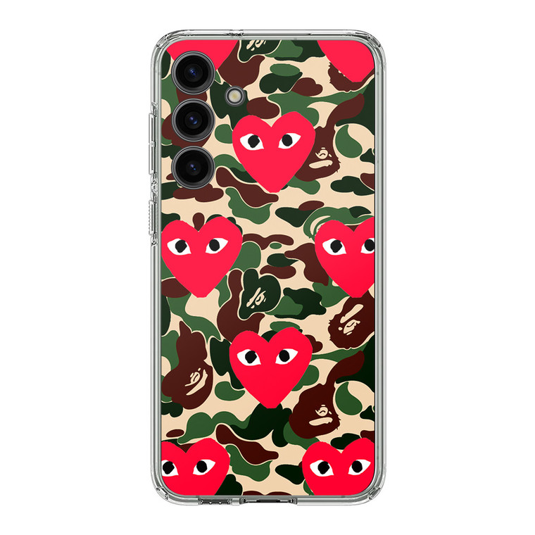 Bape x Comme Des Garcon Camo Samsung Galaxy S24 Case