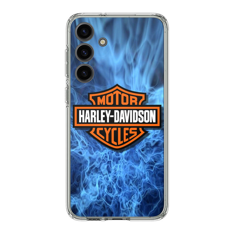 Harley Davidson Blue Flame Samsung Galaxy S24 Case
