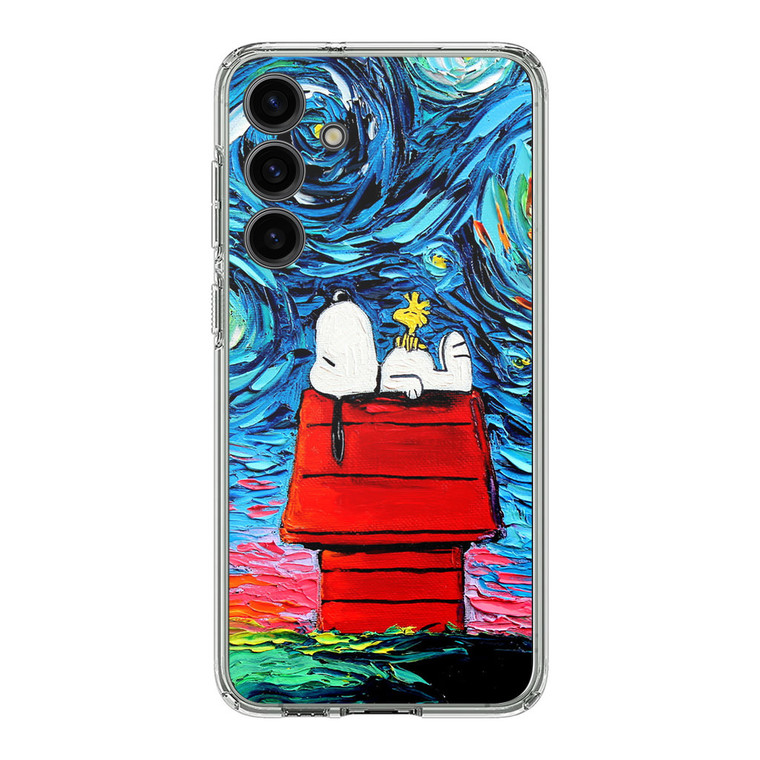 Snoopy Starry Night Van Gogh Samsung Galaxy S24 Case