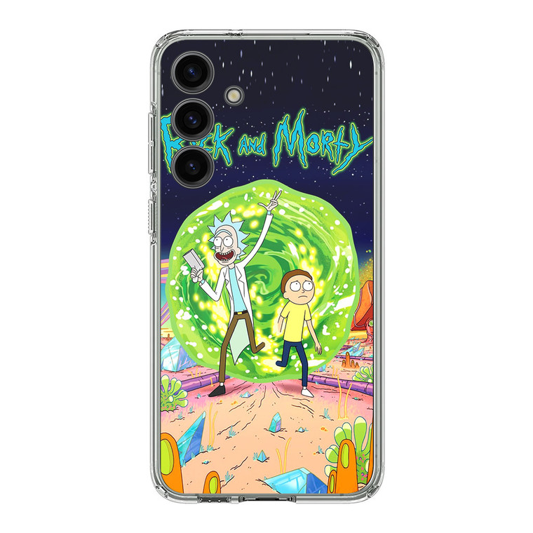 Rick and Morty Poster Samsung Galaxy S24 Case