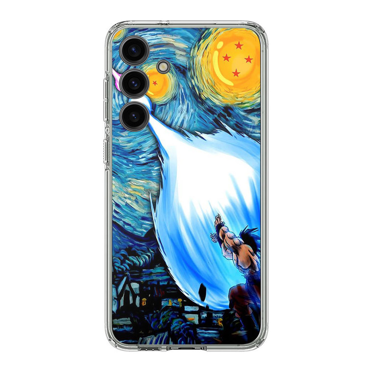 Dragon Ball Goku Kamehameha in Starry Night Samsung Galaxy S24 Case