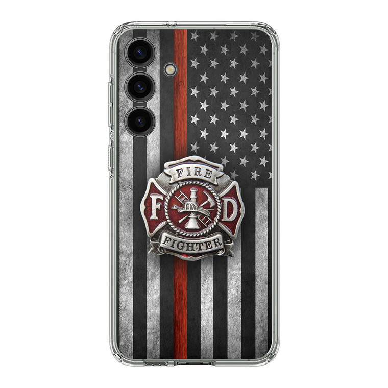 Fire Fighter Fire Rescue Department Samsung Galaxy S24 Case