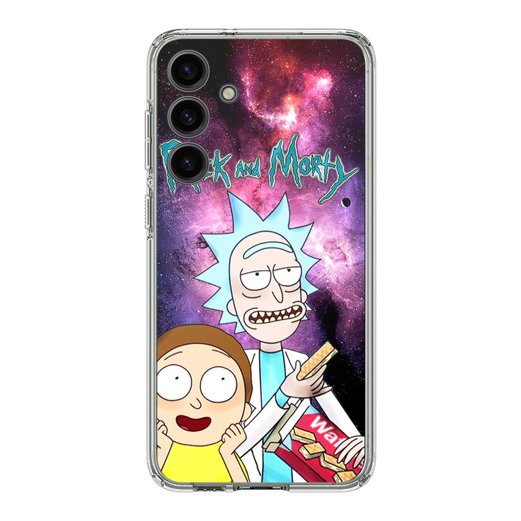 Rick and Morty Nebula Space Samsung Galaxy S24 Plus Case