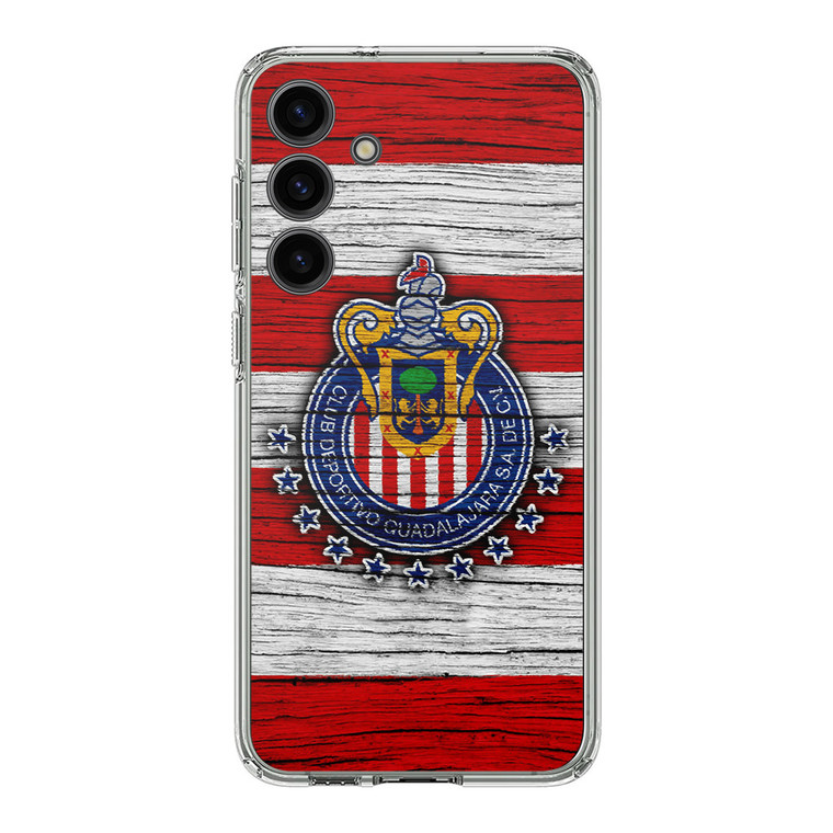 Chivas de Guadalajara Wood Logo Samsung Galaxy S24 Plus Case