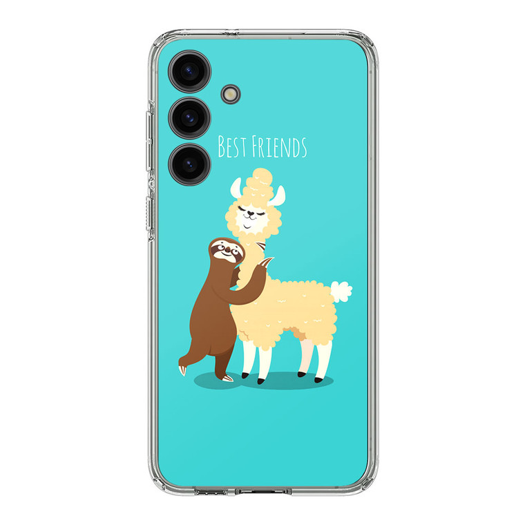 LLama and Sloth Best Friends Samsung Galaxy S24 Plus Case