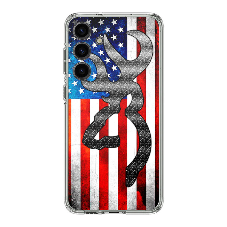 Browning American Flag Samsung Galaxy S24 Plus Case