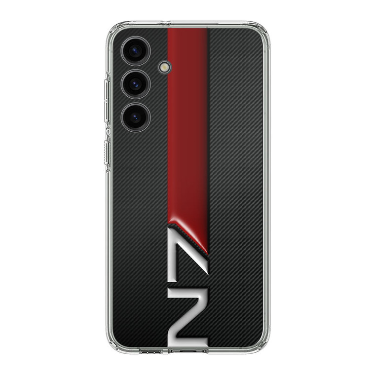 Mass Effect N7 Logo Carbon Samsung Galaxy S24 Plus Case