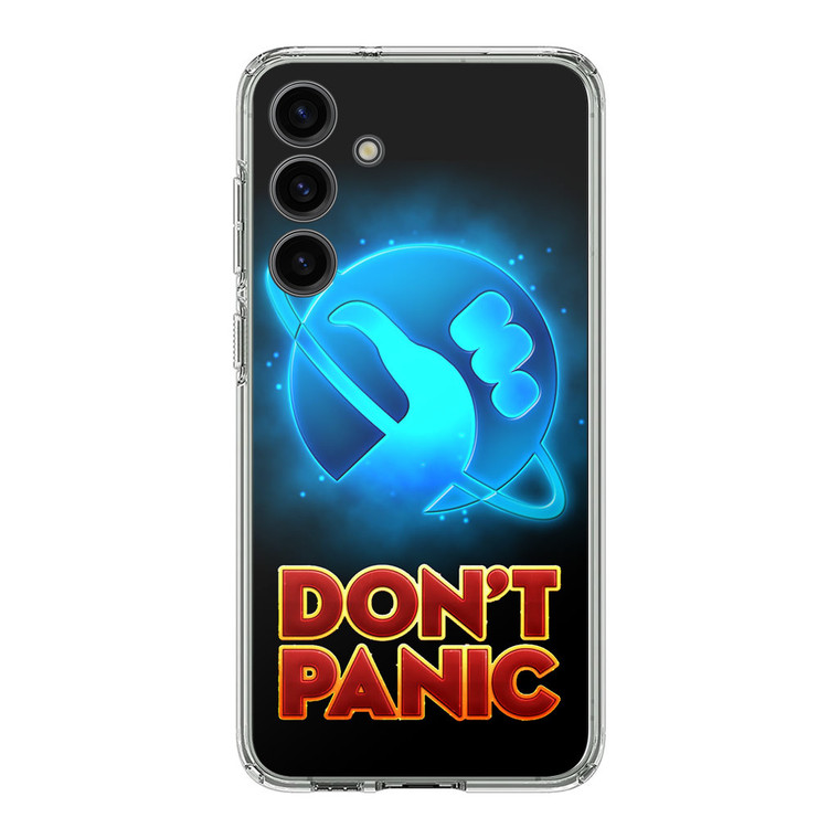 Hitchhiker's Guide To The Galaxy Dont Panic Samsung Galaxy S24 Plus Case