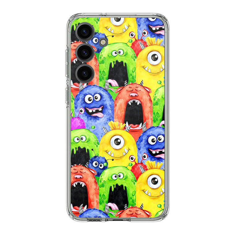 Monster Watercolor art Samsung Galaxy S24 Plus Case