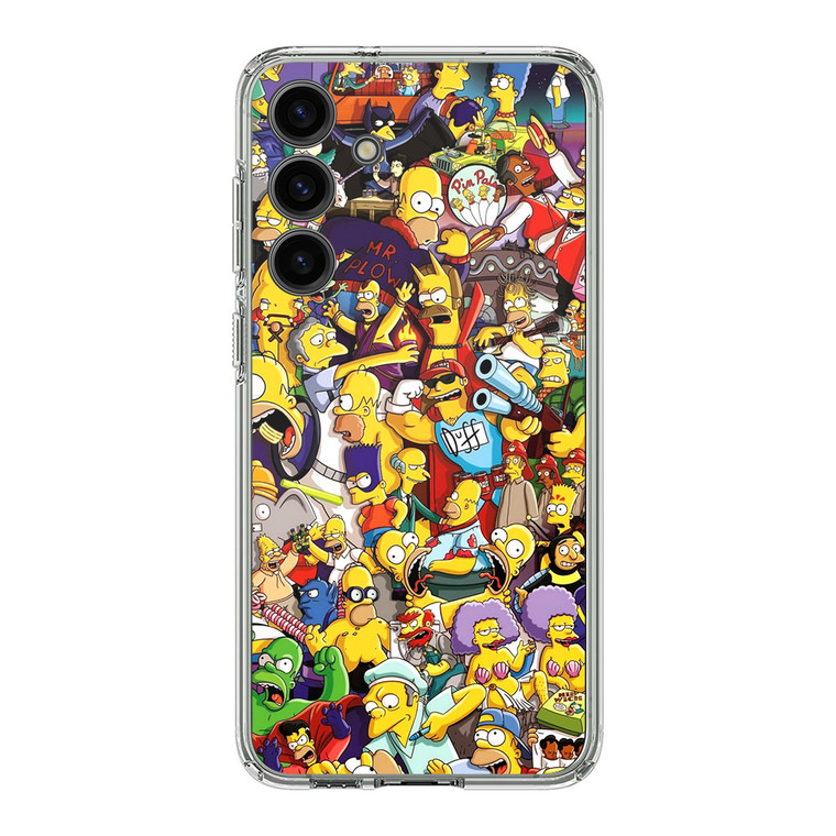 The Simpsons Characters Samsung Galaxy S24 Plus Case