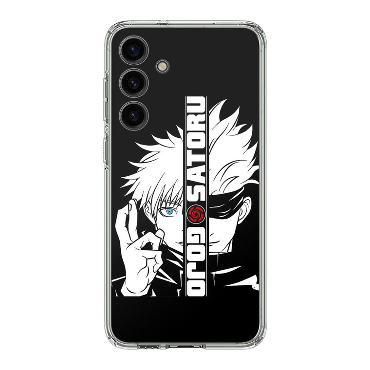 Gojo Satoru Anime Jujutsu Kaisen Black White Samsung Galaxy S24 Plus Case