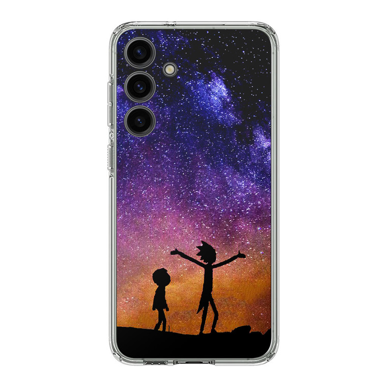 Rick and Morty Space Nebula Samsung Galaxy S24 Plus Case