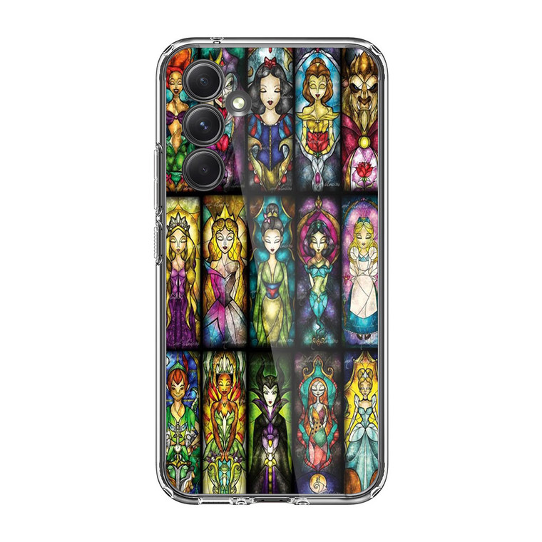 All Princess disney stained glass Samsung Galaxy A55 5G Case