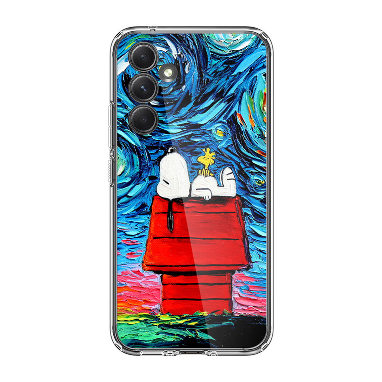 Snoopy Starry Night Van Gogh Samsung Galaxy A55 5G Case