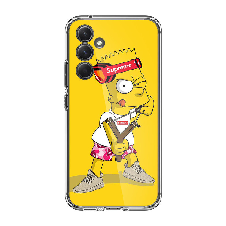 Explore Bart Simpson Supreme Samsung Galaxy A55 5G Case