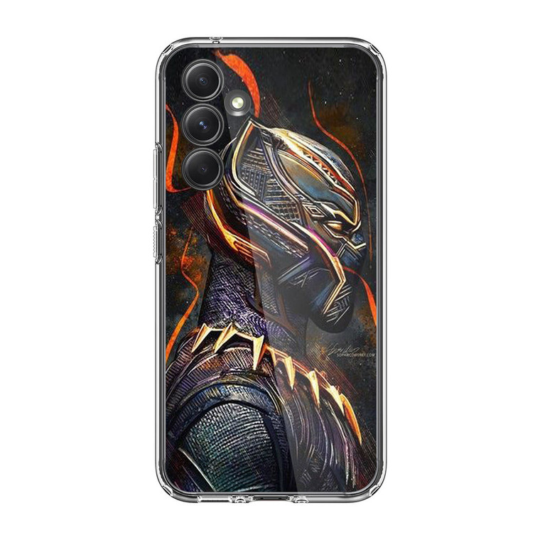 Black Panther Heroes Poster Samsung Galaxy A35 5G Case