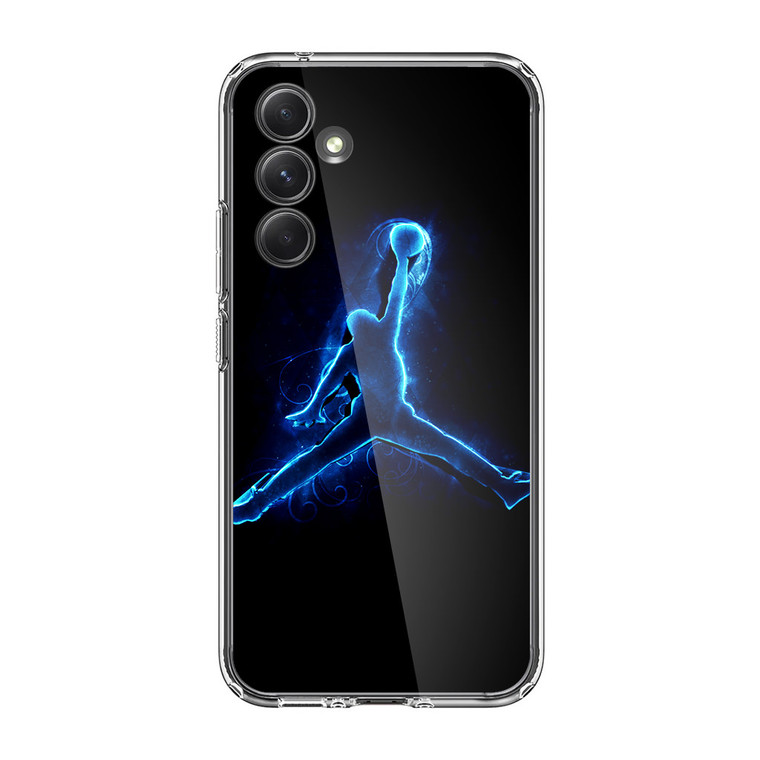 Air Jordan Logo Neon Samsung Galaxy A35 5G Case