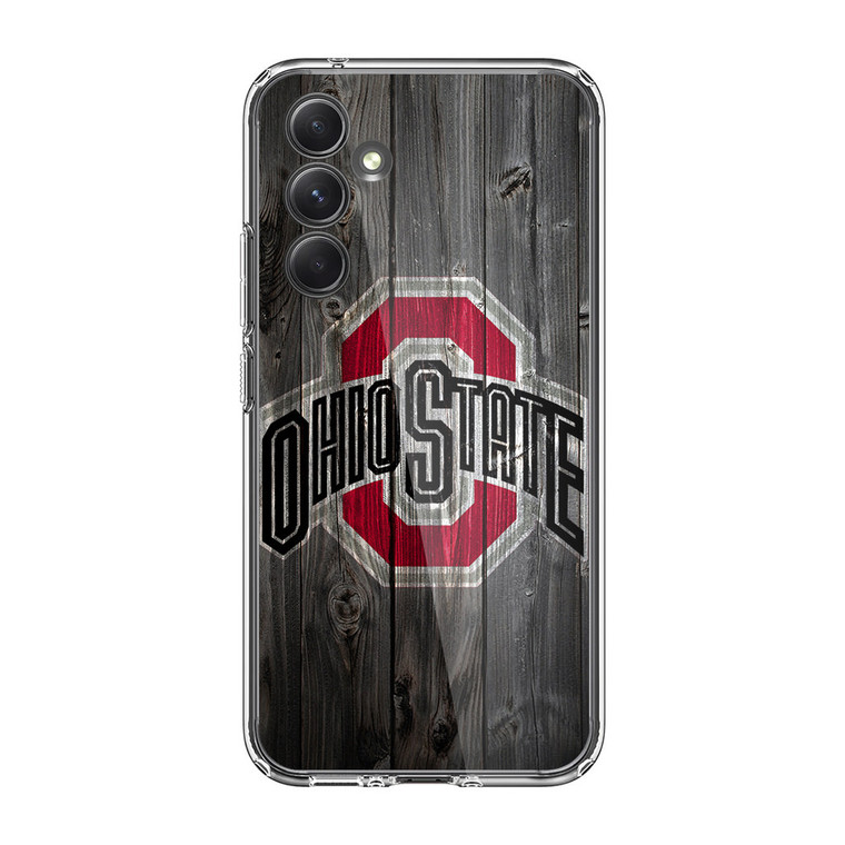 Ohio State Art Wood Samsung Galaxy A35 5G Case