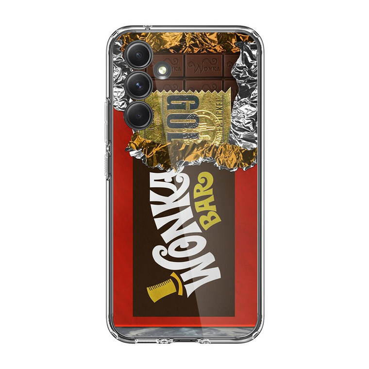 Wonka Chocolate Bar With Golden Ticket Samsung Galaxy A35 5G Case