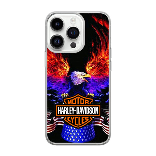 Harley Davidson Black Cool iPhone 14, 14 Plus, 14 Pro