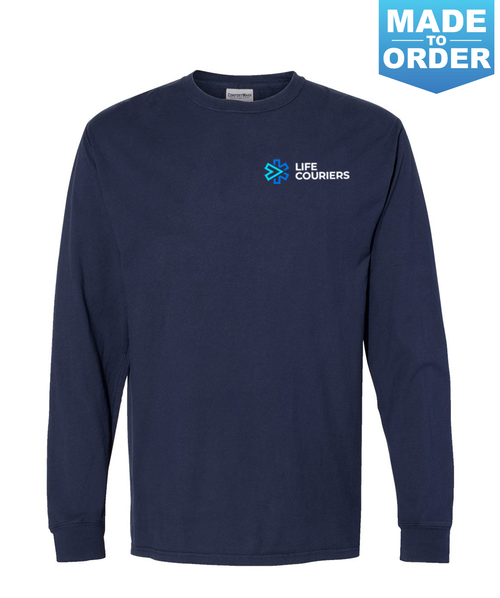 Long Sleeve ComfortWash by Hanes T-Shirt - Navy