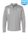 Adidas Men's 3-Stripes Double Knit Quarter-Zip Pullover - Grey