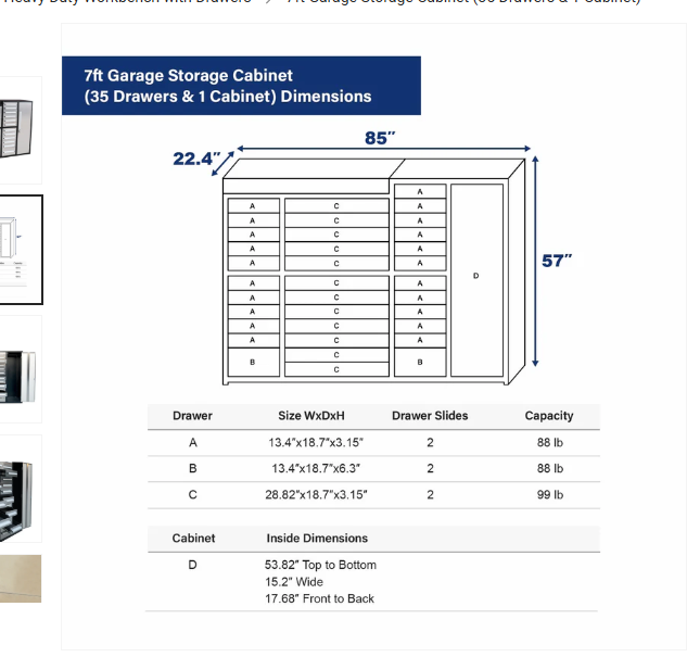 7ft Storage Unit