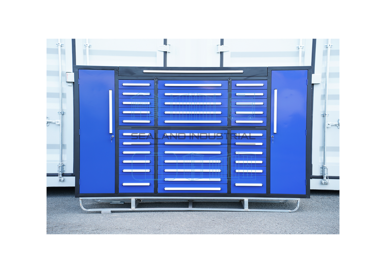 9ft Blue Cabinet