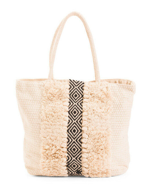 MAGID Straw Pattern Front Tote