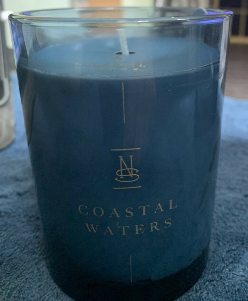 Ninety Six (  96 ) Costal Waters Blue Candle DW Homes