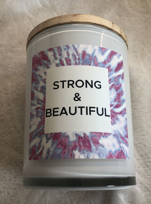 Red Leaf Home "STRONG & BEAUTIFUL"  2-Wick Candle Grapefruit