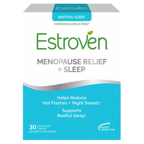 Estroven Menopause Relief Sleep Cool 30 Caplets Gluten-Free, Lactose-Free,