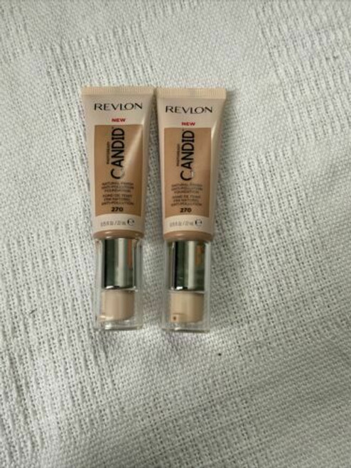 Revlon Photoready Candid Natural Finish Foundation 270 Med Beige 0.75oz Lot of 2