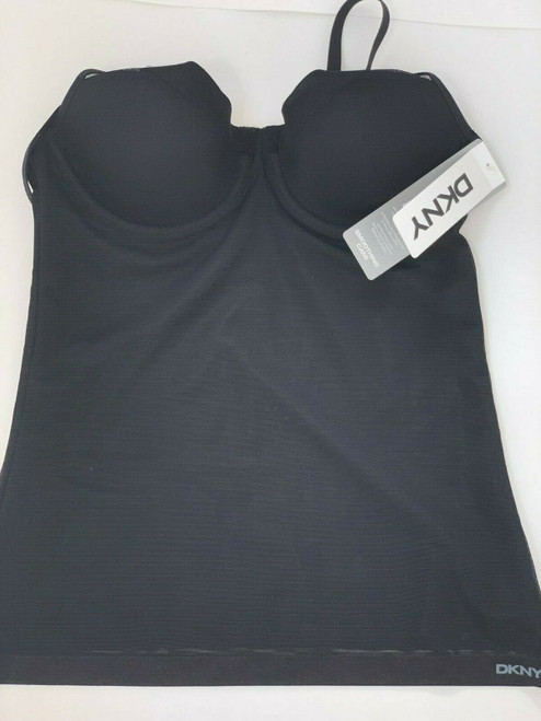 DKNY Black Classic Cotton Smoothing Camisole Size Small