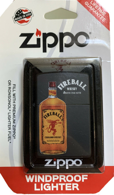 Zippo Genuine Windproof Lighter Fireball Whiskey