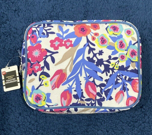Organizer Cosmetic Bag Perfectly Poppy Toiletry Travel flowers spring summer