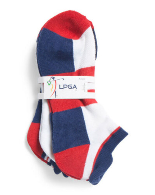 3pk Performance Sport Golf Socks 9-11 moisture wicking LPGA