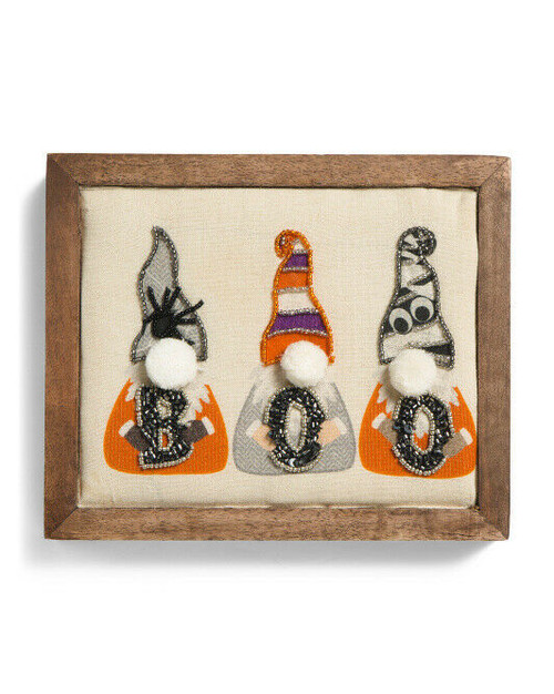 7" x 8.5" Boo Gnome Desk Sign India