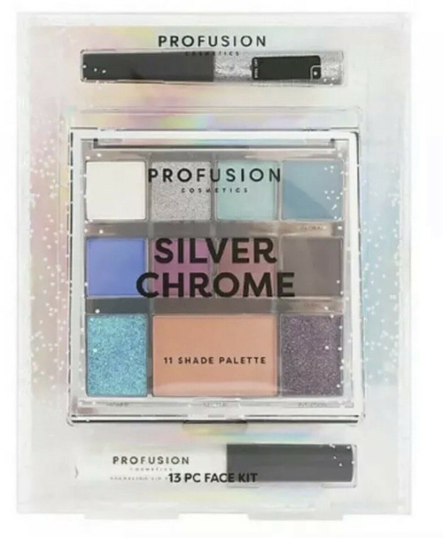 Profusion Cosmetics Silver Chrome 13 Pc Face Kit