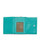 VALENTINA Italy Genuine Leather Pebbled Wallet Aqua approx 5" x 3.5"