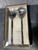 Palm Restaurant Salad Server Set of 2 Stainless Steel Decor Handles fork spoon