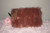 Street Level Faux Fur Handbag Makeup Dark-Rose-Rusty-Pink color 100% Acrylic