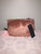 Street Level Faux Fur Handbag Makeup Dark-Rose-Rusty-Pink color 100% Acrylic