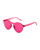 LOOSE LEAF Fashion Sunglasses Pink UV Protection Rimless w/case&pouch