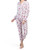 PJ COUTURE 3pk Holiday Drinks Henley Pj Set With Scrunchie L