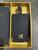 Eccolo Passport Cover Book  & Luggage Tag Set in box BLACK GOLD Great Quality