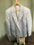 Vintage Haggar Mens Classic Fit 2 Button Light Blue stripe Suit Jacket 44S