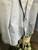 Vintage Haggar Mens Classic Fit 2 Button Light Blue stripe Suit Jacket 44S