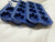 Mainstays Ice Mold Tray Blue Flower 3 PIECES
