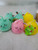 HAPPY GO FLUFFY Puffer Balls with Loop Glowing Bunny Chick Elasticity Ball LOT 6